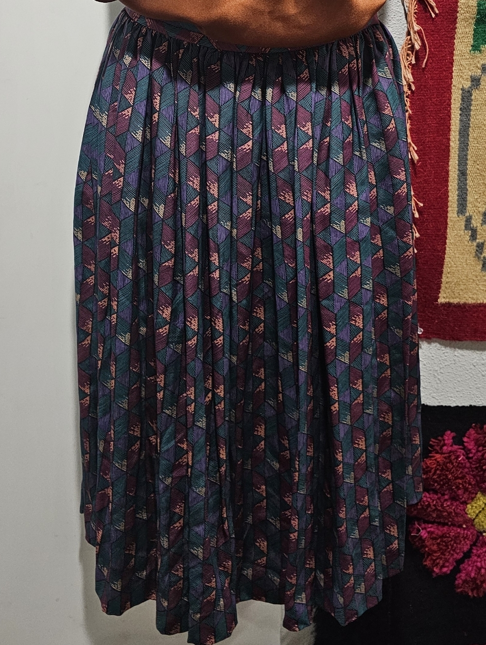 Vintage Silk Skirt By Ellen Tracy 8